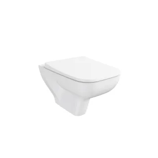 VitrA New S20 Square Tiefspüler-Wand-WC spülrandlos Smooth Flush 36 x Weiß Hochglanz,7691L003-0075 7691L003-0075