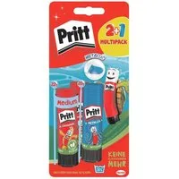 PRITT Klebestift Stick - Orginal + Stick Metallic, (3-tlg), 3er Set Klebestift, 2x 22 g & 1x 20 g, mit Verschlusskappe