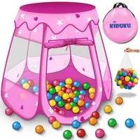 KIDUKU Bällebad KIDUKU® Kinderzelt Bällebad Babyzelt Spielhaus Spielzelt + 100 Bälle, draußen