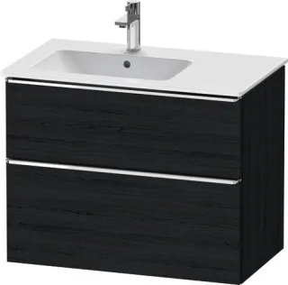 Duravit D-Neo Waschtischunterbau wandhängend Eiche Schwarz Matt 810x462x625 mm - DE4366010160000 DE4366010160000