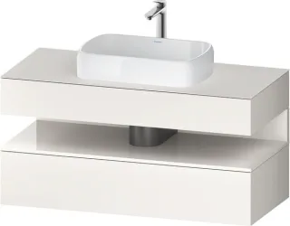 Duravit Qatego Konsolenwaschtischunterbau wandhängend Weiß Supermatt 1200x550x600 mm - QA47320228400 QA4732022840000