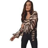 LIPSY Langarmbluse Lipsy Bluse mit Schluppe, Regular (1-tlg)