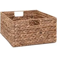 VIVANNO Regalkorb Wasserhyazinthe LANTA Rechteckig - Natur Geflochten (1 St), 41x34x19 cm
