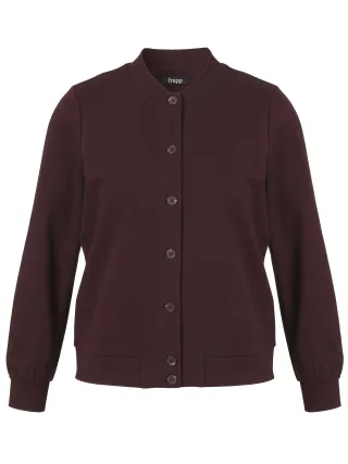 Frapp - Jacke Stehkragen 1/1 Arm Knöpfe wild berry - Gr. - 52