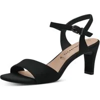 Tamaris Sandalette Trichterabsatz, Abendschuh mit verstellbarem Fesselriemchen