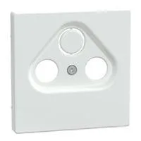 Zentralplatte Lotos Weiß für Antennensteckdosen Typ MEG4123-6035, Unterputz, Kunststoff weiß (glänzend), Retail