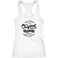 Neverless Tanktop Damen Tank Top Original Denim Goods Vintage Druck Original Racerback