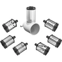 KitchenAid Gemüseschneidaufsatz KitchenAid Set Gemüseschneider 5KSMVSA und Zusatztrommeln 5KSMEMVSC