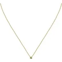CHRIST Collier CHRIST Damen-Kette 375er Gelbgold 1 Peridot