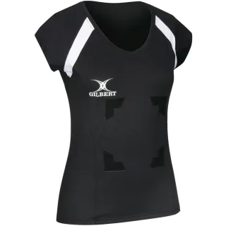 Gilbert - "Helix" Rugby-Shirt für Damen, Schmal (Schwarz)