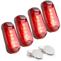 greate. LED Blinklicht 4x LED Blinklicht Schulranzen - Licht Clip Kinder Rucksacklicht (4-St)