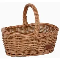 UNUS HOME Dekofigur Einkaufskorb für Kinder (1 St., 28 cm x 20cm x 23,5 cm (LxBxH), Weidenkorb, Picknickkorb, Spielzeugkorb, Ladenkorb, Osterkorb