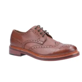 Cotswold Herren Quenington Goodyear Welt Lace Up Lederschuh (Braun)