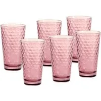 Ritzenhoff & Breker Longdrinkglas Favo, 6-teilig, 6-tlg., Glas, 6er Set, je 350 ml