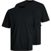 Jack & Jones Rundhalsshirt JJEBRADLEY TEE SS O-NECK 2PK MP NOOS (Packung, 2-tlg) Baumwolle, relaxed fit