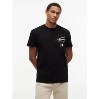 Tommy Jeans T-Shirt TJM REGULAR CITY SIGNATURE mit Tommy-Signatur-Logo auf dem Rücken