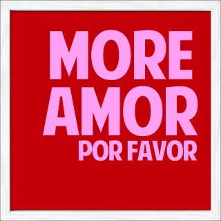 Gerahmtes Bild MORE AMOR