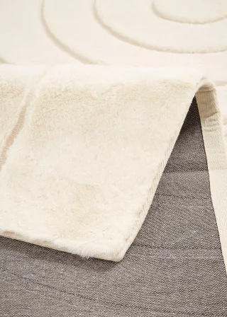 bonprix Teppich in Hoch-Tiefstruktur, beige, Gr.160x230 cm, Ein Blickfang in Vintageoptik