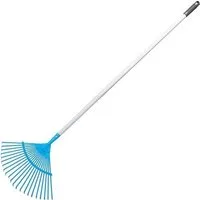 PROREGAL® Gartenrechen Laubharke Aquacraft, Stahlgriff
