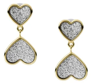 Fossil Schmuck 'Sutton' Damen Ohrstecker aus Edelstahl - Gold JF03939710