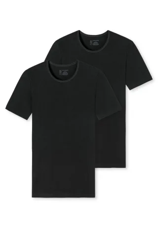 SCHIESSER - 2PACK T-shirt schwarz - Gr. - 8