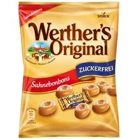 Werther's Süßigkeit, Storck Werthers Original Sahnebonbons zuckerfrei cremig zart 70g
