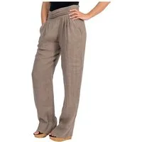 malito more than fashion Leinenhose malito Damen Hose aus Leinen 2727 bequemer und breiter Gummizug