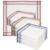 Betz Taschentuch 12 Stück Herren Taschentücher Leo 3 40 x 40 cm, 100% Baumwolle