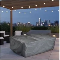 Feel2Home Gartenmöbel-Schutzhülle Schutzhülle 247x130x108 Schwarz Gartenmöbel Rattan Abdeckung Plane (Stück, 1-St., Schutzhülle), Langlebig