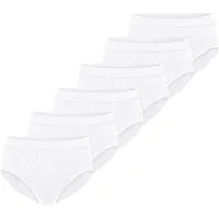 Schiesser Slip 6er Pack Cotton Essentials Feinripp (Spar-Set, 6-St) Sportslip / Unterhose - Baumwolle - mit Eingriff - Strapazierfähig