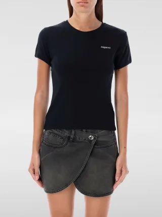 Tailliertes T-Shirt mit kurzen Ärmeln