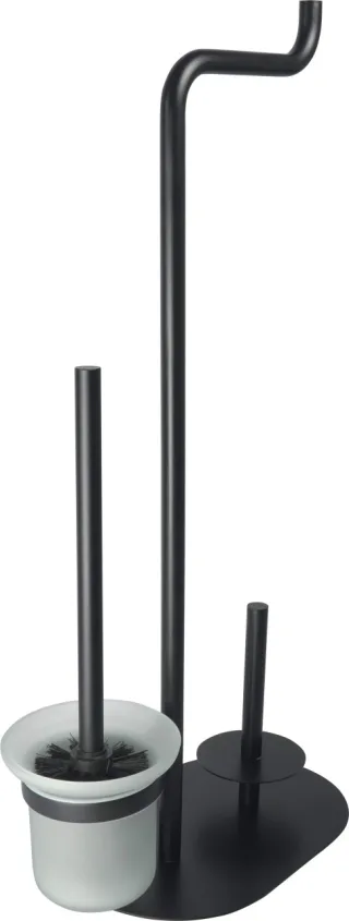Neuesbad Serie 600 3-Funktionen WC PAPER STAND, Schwarz NB1DEADIN7321