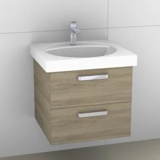 Artiqua 413 Waschtischunterschrank für Preciosa 253230, 253240 Sanremo Eiche quer NB, 413-WU2L-K37-7 413-WU2L-K37-7145-428