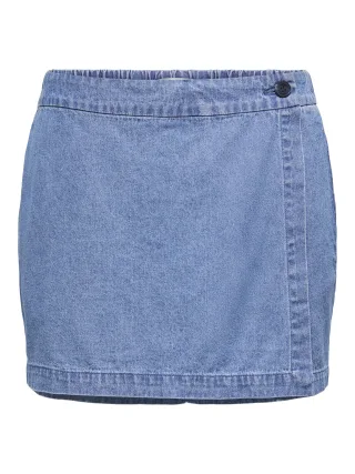 ONLY - ONLALBERTA HW ELAS SKORT DNM YOR Medium Blue Denim - Gr. - S