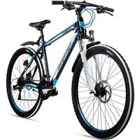 bergsteiger Mountainbike Canberra 26, 29 Zoll Mountainbike, geeignet ab 160 cm, Damen, Herren, 21 Gang Shimano Tourney RD-TY300 Schaltwerk, Kettenschaltung, Scheibenbremsen