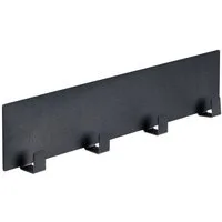 WENKO Hakenleiste Modell Ima, magnetisch, mit 4 Haken für Spültücher und Grillzubehör, ohne Bohren