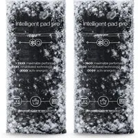 Sportyfits® Kalt-Warm-Kompresse Kühlpad Gelkissen schwarz für Kühlbox Kühlschrank Kühltasche, 3er Set 2-tlg., 3x 15cm x 15cm, Mikrowelle geeignet / Wiederverwendbar