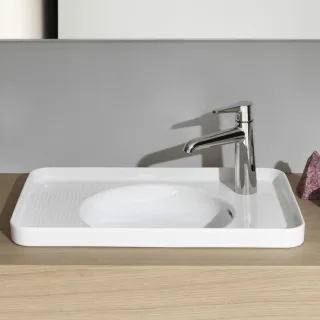 LAUFEN Einbauwaschtisch von oben VAL 550x360, weiß, 81728.1, 8172810001061 H8172810001061