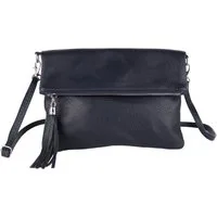 MIRROSI Umhängetasche Damen, Crossbody Bag, Echtleder Made in Italy (1 Tasche 2 Gurte oder Basic Version 1 Tasche 1 Gurt, verstellbaren Schulterriemen), 26x18x2cm (BXHXT)