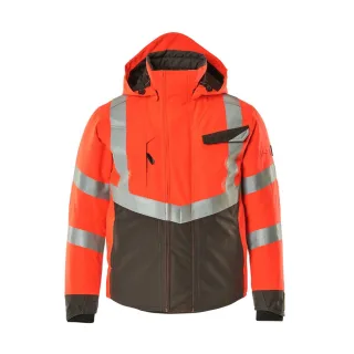 MASCOT Herren Hastings Winterjacke SAFE SUPREME Hi-vis Rot / Dunkelanthrazit M - 15535-231-22218-M