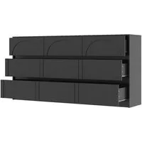 FUFU&GAGA Kommode 160cm, 9 Schubladen, Kommode für Schlafzimmer, Modernes Design