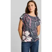 TOM TAILOR T-Shirt T-Shirt T-Shirt mit Blumenmuster