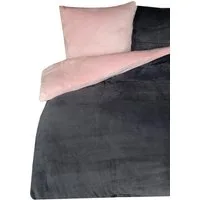 Leonado Vicenti Bettwäsche Winter Teddy Plüsch Cashmere Touch, Fleece, 2 teilig, flauschig warmes Nicky-Teddy-Plüsch, Einfarbig