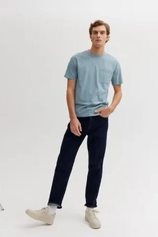 BASEFIELD - Rundhals T-Shirt 1/2 arctic blue - Gr. - M