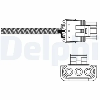 Delphi Lambdasonde vor Katalysator Renault Clio Laguna Megane Rapid Safrane