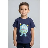 Blue Seven T-Shirt mit Monster-Effekt, mit eingelassener Tasche, aus Baumwolle