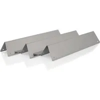BBQ-Toro Gasgrill Edelstahl Flammenverteiler Set (3 Stück), 38,8 x 8,7cm, Aromaschiene, Passt zu: Weber Spirit 200 Serie ab 2013 (Regler an der Vorderseite)