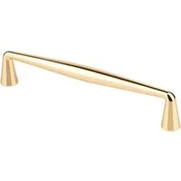 livingpoint24 Möbelgriff Möbelgriff BA 128mm Küchengriff Linea Gold glänzend abgrundet elegant (1-St., 20), Modern