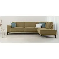 OTTO home Ecksofa OLAND Struktur fein L-Form, B: 289 cm, Skandi-Design