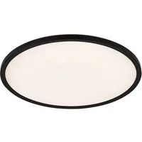 GLOBO LIGHTING Deckenleuchte SAPANA, LED fest integriert, Deckenleuchte Schwarz, Kunststoff, dimmbar, Memory, LED 24W